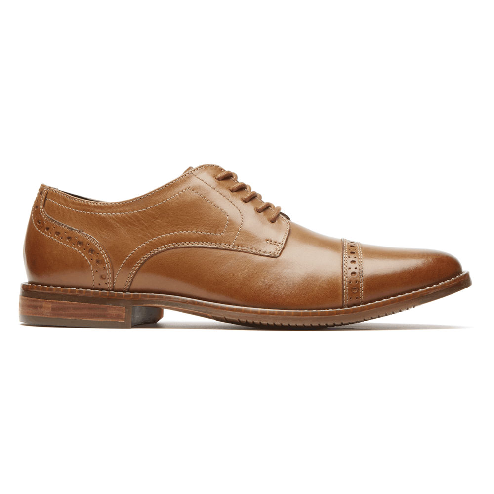 Rockport Mens Style Purpose Cap Toe - Oxfords Brown - CPB859417